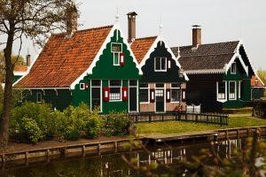 Interesting small houses by the river