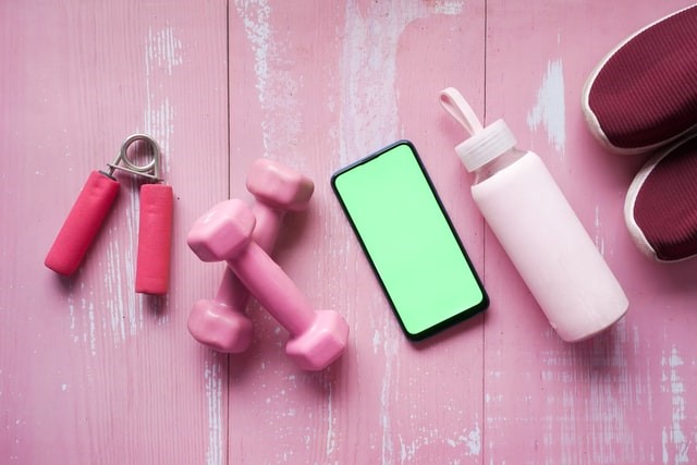 pink gym accessories