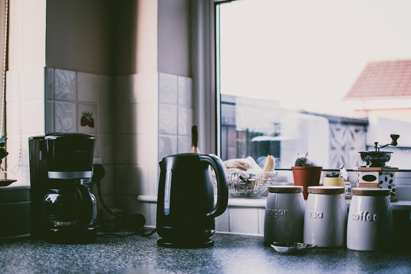 Appliances in the kitchen.